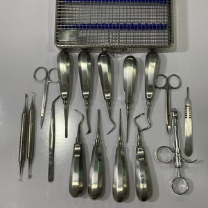 Kit básico de cirugía de implantes dentales, 17 Uds., instrumentos quirúrgicos de alta calidad, Odontología alemana, Manual quirúrgico de acero inoxidable - Product Image 1