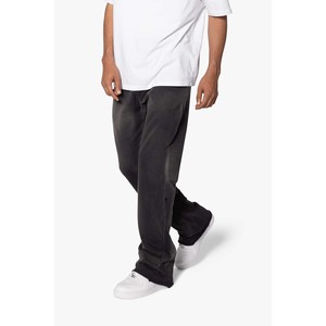 Paquete de 2 pantalones de chándal bootcut desteñidos de peso pesado, fabricante de pantalones de ajuste relajado de algodón de alta calidad a granel OEM personalizados - Product Image 5