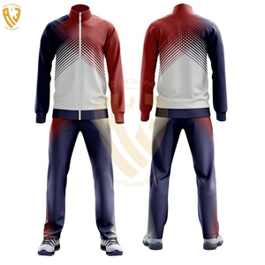 Survêtements d'hiver pour hommes à manches longues, respirants et résistants, avec logo personnalisé, ensembles de style uni 100 % coton - Product Image 5