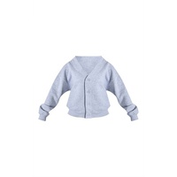 Sweat-shirt décontracté surdimensionné pour femme, col boutonné, en molleton doux, coupe décontractée, personnalisation du logo avant, haute qualité