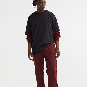 100% Cotton Cargo <b>Slim</b> <b>Joggers</b> High Quantity Thermal Fleece Custom Warm Sweatpants Casual Stacked Spandex Customizable Warm - Product Image 1