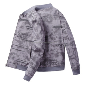 Blouson d'aviateur en toile à manches longues en fibre de polyester 100% pour hommes Conception d'impression 3D imperméable incluant le service d'hiver OEM - Product Image 6
