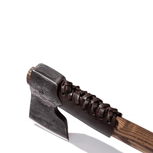 Hacha vikinga industrial de acero al carbono con mango de madera de Fresno, herramienta de supervivencia DIY perfecta para padres, padrinos, maridos, regalo - Product Image 3