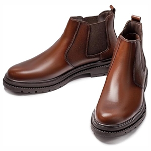 New 2025 Premium quality Leather Shoes Comfortable Anti Slip <b>Walking</b> Style Breathable Casual Men's leather shoes - Product Image 1