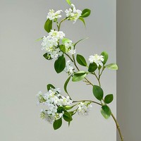 Fleurs artificielles en soie haut de gamme, lilas, faites à la main, réalistes et modernes, pour la décoration de la maison, les mariages et les arrangements floraux.