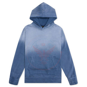 Sweat-shirts légers en polaire polyester/coton pour homme, effet délavé, écologiques, unis, décontractés, coupe ample avec logo personnalisé - Product Image 1