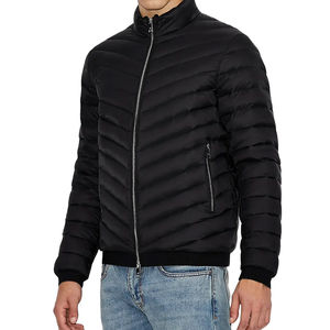 Chaqueta acolchada para hombre, impermeable, color negro, alta calidad, diseño de tamaño personalizado, bombardero acolchado de color, chaqueta acolchada para hombre - Product Image 6