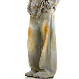 Pantalon en jean noir ample pour homme, coupe originale, nouvelle collection, design original, jean ample pour grands garçons, pantalon de skate Polar - Product Image 4