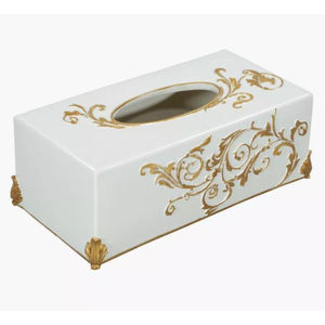 Fancy Designer H0me Decorative <b>Tissue</b> <b>Box</b> High Quality Metal <b>Tissue</b> <b>Box</b> With Flower Accents for Hotel Restaurant Accessories - Product Image 5