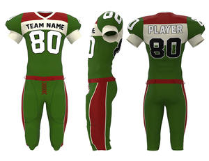 Meilleure qualité OEM hommes football américain uniforme ensemble confortable vente en gros vêtements de sport imprimé motif numéro - Product Image 3