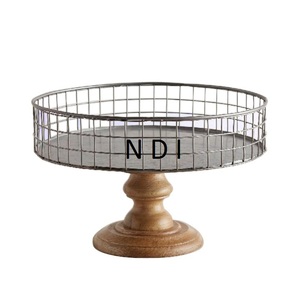 Support à gâteau aux fruits très vendu avec dôme en verre et finition nickelée pour la décoration de table, mariage et maison - Product Image 3