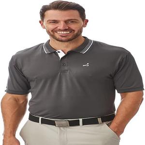 Polo de corte clásico para hombre, cuello acanalado, puños, manga corta, personalizable, de talla grande, polos clásicos de punto sólido para hombre - Product Image 5