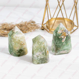 Fluorite Verte Tendance en Gros 1 Kg Pointes Polies Cristaux Naturels de Guérison pour Décoration et Méditation au Prix du Marché - Product Image 2