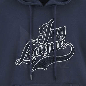 Sweats à capuche pour hommes à fermeture éclair personnalisée de style de rue bleu clair avec des motifs d'hiver - Product Image 4