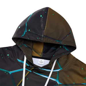 Sudadera con capucha de alta moda pulóver hombres Fitness chaqueta Sudadera con capucha sublimación personalizada - Product Image 4