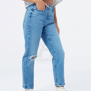 Pantalones Vaqueros Casuales Lavados de Alta Calidad para Mujer, Color Sólido, Más Vendidos, Precio Económico, Pantalones Vaqueros para Hombre Adulto - Product Image 6