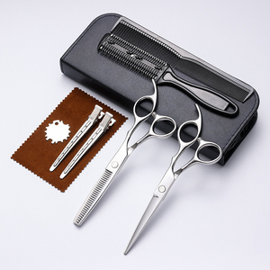 QNQ professionnel Salon de beauté ciseaux haute qualité salon de coiffure plat cisaillement outil de coupe de cheveux amincissement coiffeur cisailles en céramique - Product Image 1