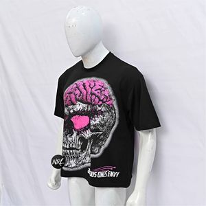 ! 00% coton sérigraphie hommes manches courtes lettre O cou top qualité respirant microfibre poids lourd conceptions personnalisées t-shirt - Product Image 6