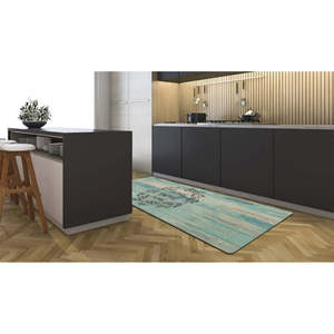19.6 In. X 55 In. Home Sweet Home Anti-Fatigue Kitchen Runner Mat Cushioned PU PVC Kitchen Carpet for <b>Standing</b> - Product Image 3