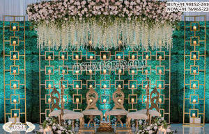 Gorgeous Reception Stage <b>Decor</b> Candle <b>Wall</b> Stunning Candle <b>Walls</b> for Stage <b>Decor</b> Stylish Candle <b>Walls</b> for Wedding Event Backdrop - Product Image 2
