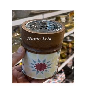 Quemador de Incienso Redondo de Diseño Más Reciente, Quemador de Madera de Oud de Primera Calidad con Tamaño Personalizado y Trabajo Meena al por Mayor - Product Image 1