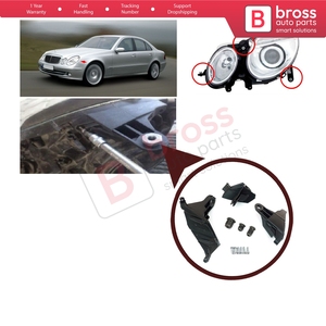 ขายึดซ่อมไฟหน้า BHL18 ด้านซ้าย สำหรับรถยนต์ E Class W211 S211 ปี 2002-2009 รุ่น A2118201314 - Product Image 5
