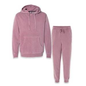 ชุดวอร์มสีชมพูพิมพ์โลโก้ตามสั่งขายส่งแบบใหม่ ชุดลำลองสำหรับผู้หญิง ระบายอากาศได้ดี เหมาะสำหรับกิจกรรมกลางแจ้ง สไตล์ไฮสตรีท ชุดจ็อกเกอร์สำหรับผู้หญิง - Product Image 1