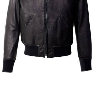 Veste en cuir pour homme 100% cuir à vendre 2025 Veste en cuir bomber de bonne qualité pour homme Couleur personnalisée - Product Image 2