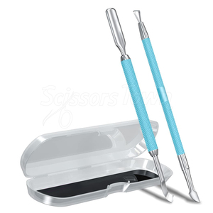 Ensemble de poussoirs à ongles avec plusieurs têtes d'outils pour pousser les cuticules, nettoyer le lit des ongles et préparer le vernis - Product Image 1