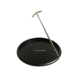 Bandeja de servicio de equilibrio de Metal de acero inoxidable de nuevo diseño hecha a mano con mango elegante para café, té, servicio, restaurantes, hoteles - Product Image 4