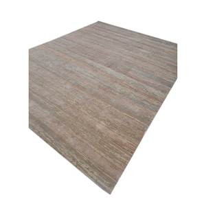 Alfombra Entropy Ivory de Lana y Seda de Bambú Anudada a Mano, Rectangular Grande de 9x12, con Patrón Abstracto para Uso en el Hogar y el Pasillo - Product Image 2