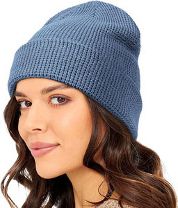Unisex Custom Brand Unique Cable Knitted Lightweight Stylish <b>Slouch</b> Long <b>Beanie</b> Different Style with Extreme Comfort - Product Image 1