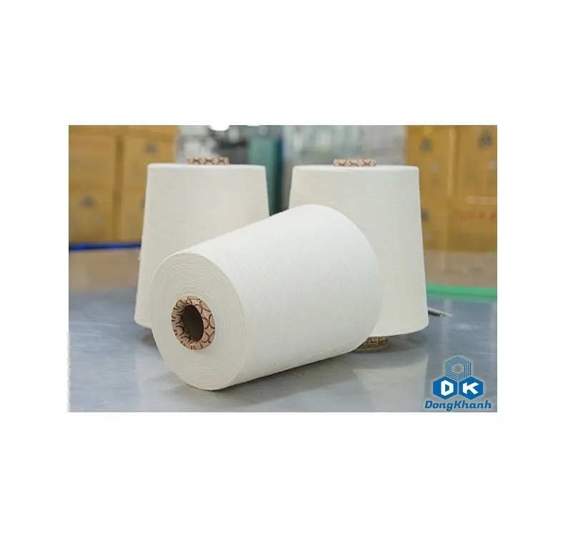 Factory price Ring spinning cotton / polyester (cvc yarn (cotton/polyester)) From Ne 10 to Ne 30 Carded or combed