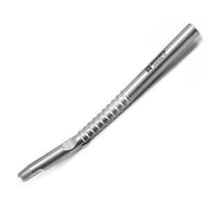 Racleur osseux dentaire manuel, courbé avec lame, pour greffe osseuse implantaire, outils en acier inoxydable - Product Image 3