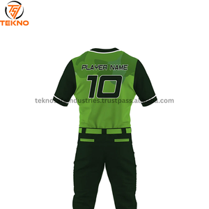 Uniformes de béisbol de equipo de diseño personalizado precio bajo nuevo patrón al por mayor popular nuevo diseño mejor calidad uniforme de béisbol OEM - Product Image 6