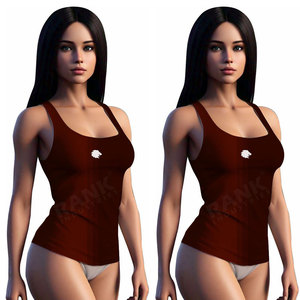 Camiseta sin mangas para mujer de ajuste cómodo - Talla y logotipo personalizables en la parte delantera, tejido de punto, de secado rápido y transpirable, hecho en Pakistán - Product Image 5