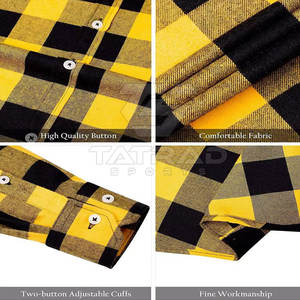 Camisa de Franela de Algodón 100% de Primera Calidad para Hombre, Cálida, Suave, Ecológica, Transpirable, Informal, Opciones de Personalización - Product Image 5