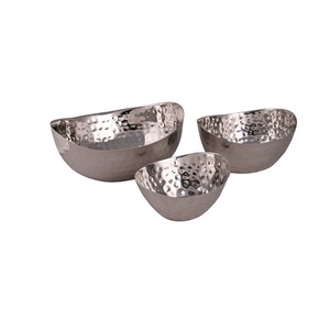 ชามโลหะใส่สลัดผลไม้ตกแต่งโต๊ะชามโลหะทรงลึกเคลือบเงา - Product Image 2