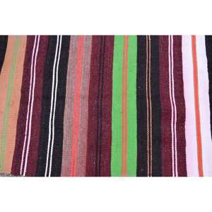 พรมปูพื้นขนแกะสไตล์ตุรกีวินเทจแบบเย็บปะติดปะต่อกันดีไซน์แบบชนบทสีแดงสีเขียวแบบชนบท2.5 x 8.2ft เรียบสำหรับตกแต่งห้องนั่งเล่นวัยรุ่น - Product Image 5