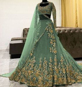 Vestido de KOTI indio/paquistaní con LEHENGA para WALIMA embellecedor DABKA, cuentas de cristal de piedra para trabajar para boda @ 2022 - Product Image 1