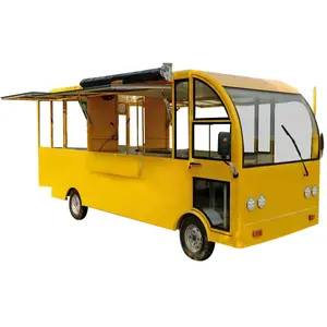 法国供应商彩色街头移动食品车独特的食品车制造全球食品车