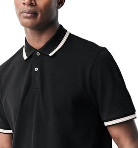 เสื้อโปโลแขนสั้นสำหรับผู้ชายเสื้อออกกำลังกายผ้านุ่มระบายอากาศลำลองดีไซน์ใหม่ - Product Image 4