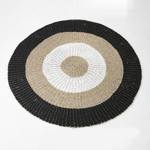 Alfombras de algas marinas tejidas a mano para decoración de sala de estar y comedor alfombra de rafia de alta calidad al por mayor - Product Image 6