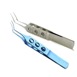 Pinzas Oftálmicas de Titanio de Alta Calidad con Dientes Rectos de 115 mm, Instrumento Quirúrgico Ocular, 3 Piezas por H/N - Product Image 6