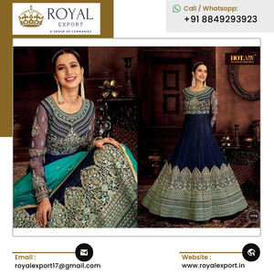 Vêtements ethniques de luxe de qualité supérieure, élégants, avec broderie en filet, pour mariage et fête - Product Image 3