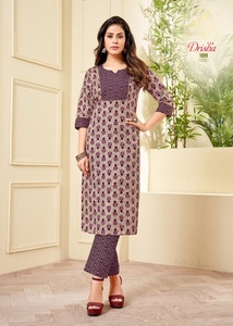 Pantalon Kurti en coton imprimé pour femmes, disponible au prix de gros depuis l'Inde, fourniture d'usine en gros - Product Image 2