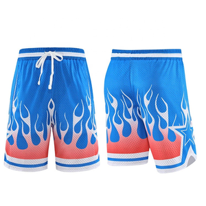 Shorts de basketball décontractés pour hommes, respirants et à séchage rapide, en toile imprimée et polyester, service OEM, vente en gros, prix abordable 2026 - Product Image 6