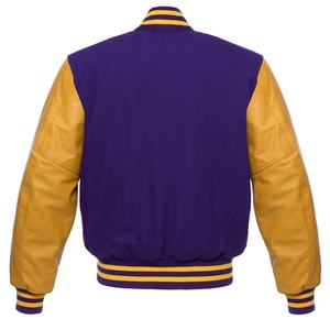 Veste bomber en tricot brodée de haute qualité avec logo personnalisé, style streetwear, en polaire d'hiver, fourrure de mouton, pour homme - Product Image 2