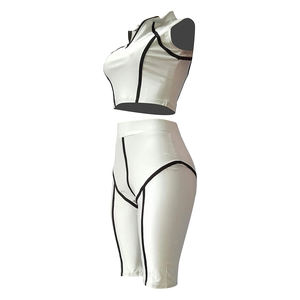 Vêtements de sport confortables pour femmes, ensemble de yoga à motif solide pour les entraînements de Pilates et de fitness, grande taille pour les modes de vie actifs - Product Image 2