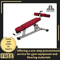 Banc Abdominal Inclinable Réglable pour Clubs de Fitness et Studios, avec Cadre en Acier Stable pour l'Entraînement, Équipement de Musculation Robuste
